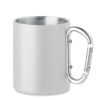 Metal mug and carabiner handle