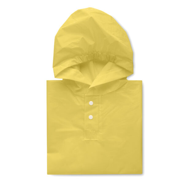 PEVA kid rain coat with hood