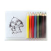 Wooden pencil colouring set