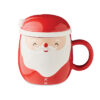 Ceramic mug with lid 370 ml