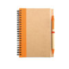 B6 recycled notebook with pen