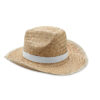 Natural straw cowboy hat