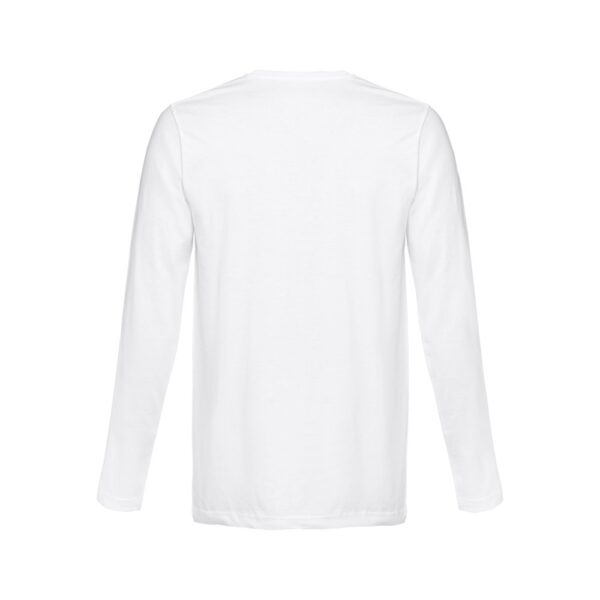 30123_106-b THC BUCHAREST WH. Men's long-sleeved tubular cotton T-shirt