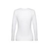 30125_106-b THC BUCHAREST WOMEN WH. Long-sleeved scoop neck fitted T-shirt for women. 100% carded cotton. White