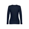 THC BUCHAREST WOMEN. Long-sleeved scoop neck fitted T-shirt for women. 100% carded cotton