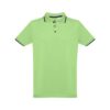 30137_119-a THC ROME. Men's Polo Shirt with contrast colour trim and buttons
