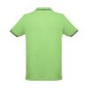 30137_119-b THC ROME. Men's Polo Shirt with contrast colour trim and buttons