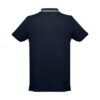 30137_134-b THC ROME. Men's Polo Shirt with contrast colour trim and buttons