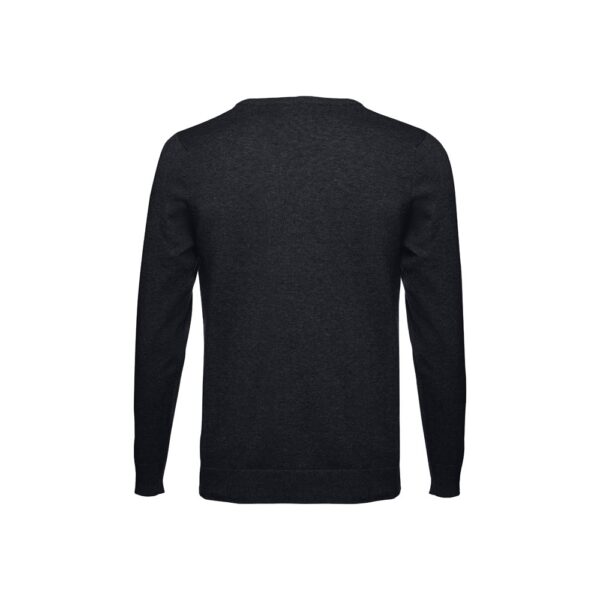 30149_103-b THC MILAN. Men's V-neck pullover in cotton and polyamide