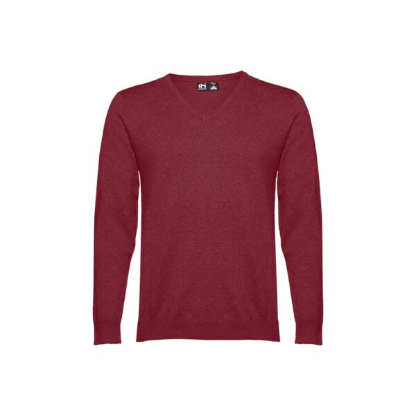 30149_115-a THC MILAN. Men's V-neck pullover in cotton and polyamide