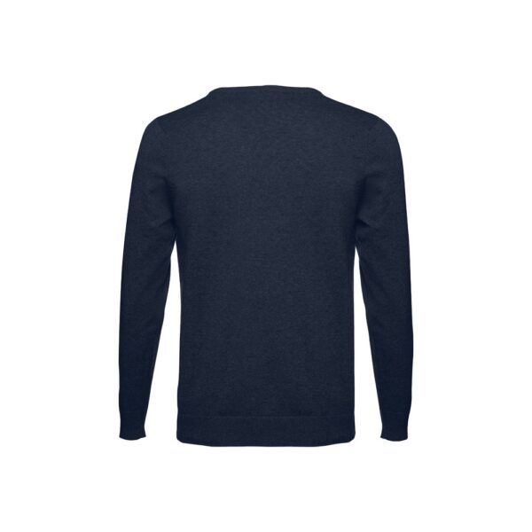 30149_134-b THC MILAN. Men's V-neck pullover in cotton and polyamide