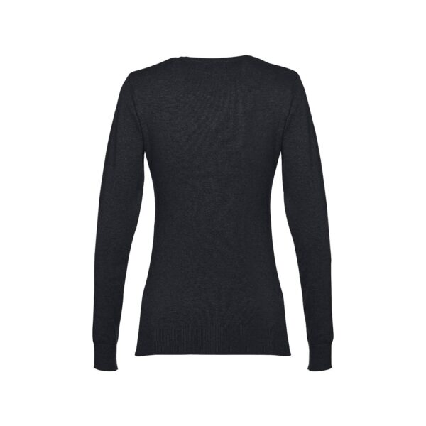 30150_103-b THC MILAN WOMEN. V-neck pullover for women in cotton and polyamide