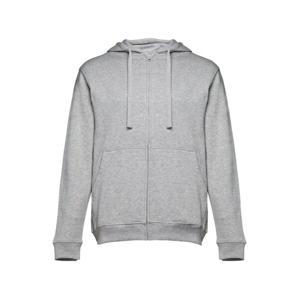 THC AMSTERDAM. Men's hoodie in cotton and polyester with full zip