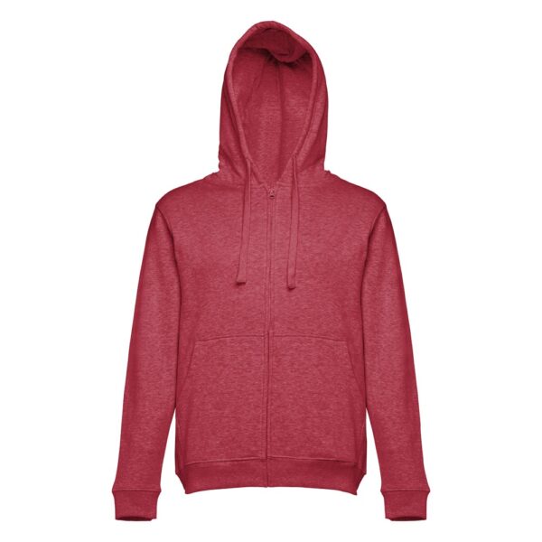 THC AMSTERDAM. Men's hoodie in cotton and polyester with full zip