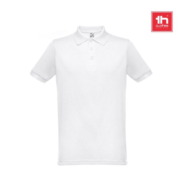 THC BERLIN WH. Men's short-sleeved polo shirt. White