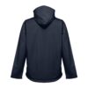 THC ZAGREB. Men's softshell jacket with detachable hood and rounded back hem