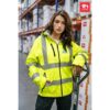 THC ZAGREB WORK. High-visibility softshell jacket (unisex, class 111)