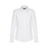 THC TOKYO WOMEN WH. Women's long-sleeved oxford shirt with pearl coloured buttons. White