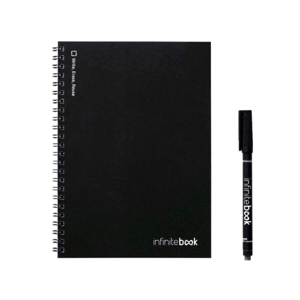 INFINITEBOOK LINED A5. A5 Infinitebook with flexible cover and 15 lined whiteboard pages