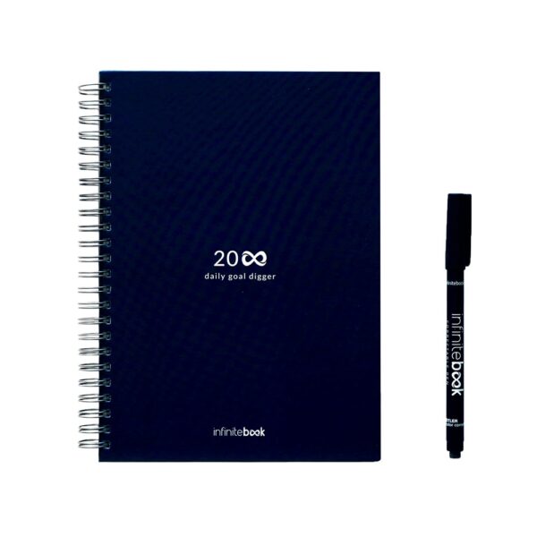 STARTER KIT INFINITE PLANNER A5. Set includes an A5"infinite Diary", cleaning kit, marker and marker holder