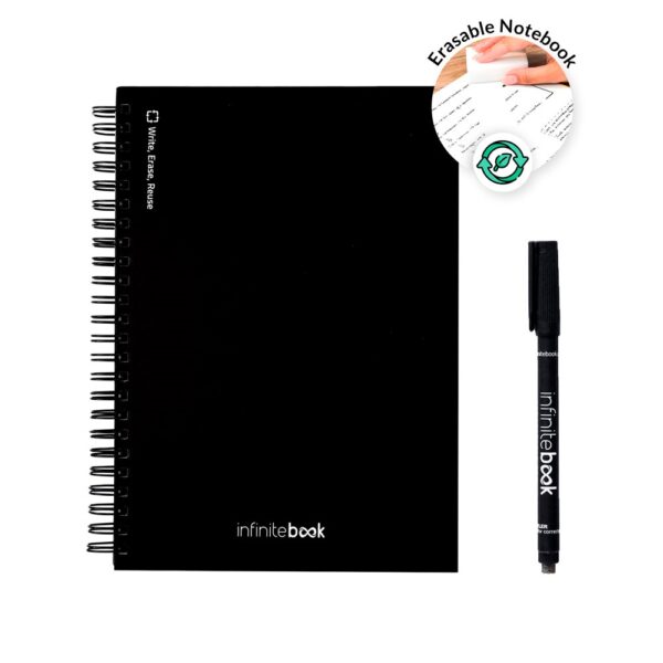 STARTER KIT INFINITEBOOK A5. Set includes an A5 "Infinitebook", cleaning kit, marker and marker holder