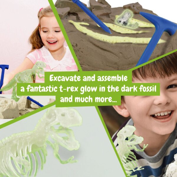 Fossil Excavation Kit III. Educational game supplied with a kraft paper gift bag (115 g/m²)