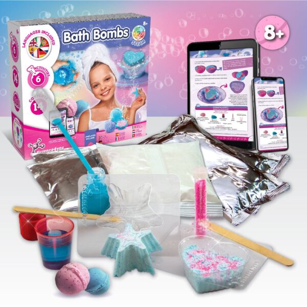 Bath Bombs Kit II. Educational toy supplied with a kraft paper gift bag (90 g/m²), made from FSC™ certified material and other controlled materials