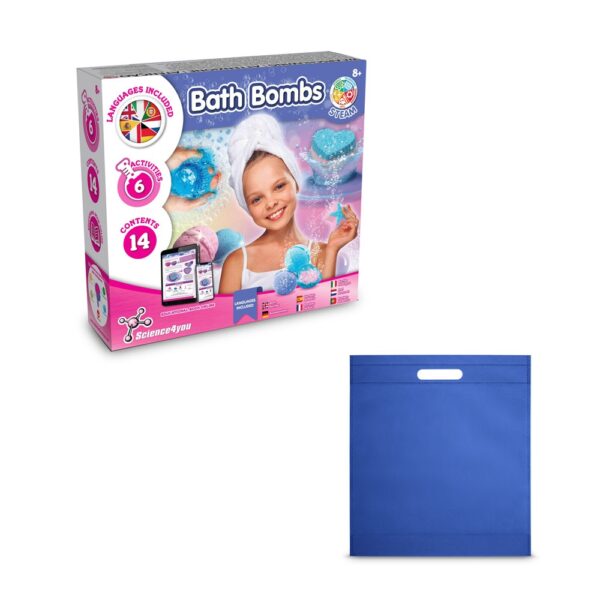 Bath Bombs Kit IV. Educational toy supplied with a non-woven gift bag (80 g/m²)