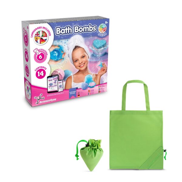 Bath Bombs Kit V. Educational toy supplied with a 190T folding gift bag