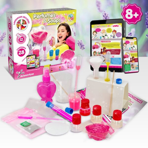 Perfume & Soap Factory Kit IV. Educational game supplied with a non-woven gift bag (80 g/m²)
