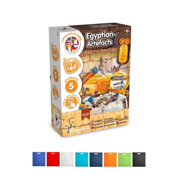 Ancient Egypt Excavation Kit IV. Educational game supplied with a non-woven gift bag (80 g/m²)