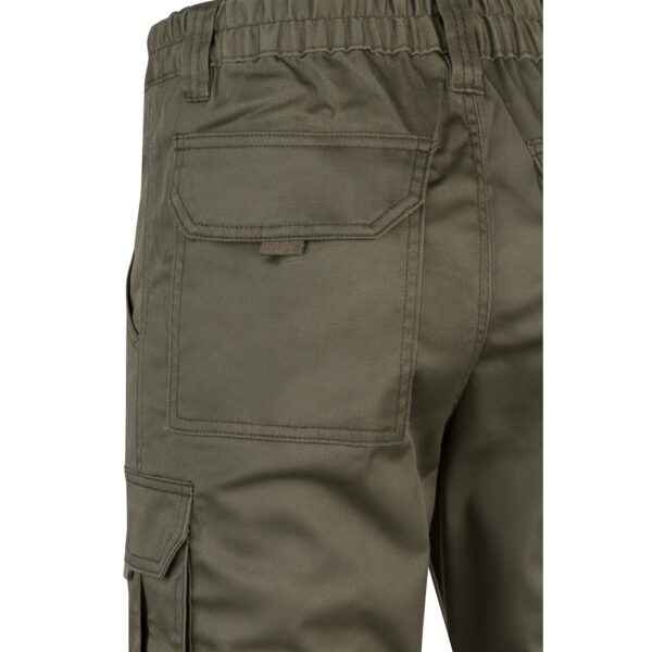 VL LUGH. Multi-pocket stretch trousers (240g/m²) in cotton (46%), EME (38%) and polyester (16%)