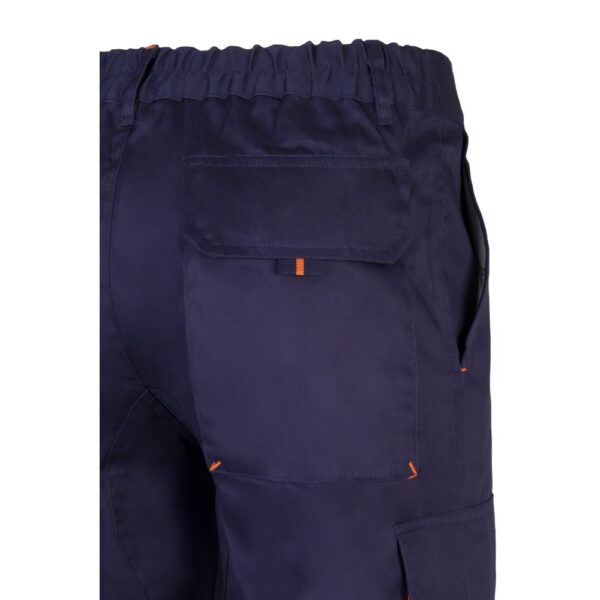 VL HYPNOS. Two-tone multi-pocket twill trousers (200g/m²), in cotton (35%) and polyester (65%)