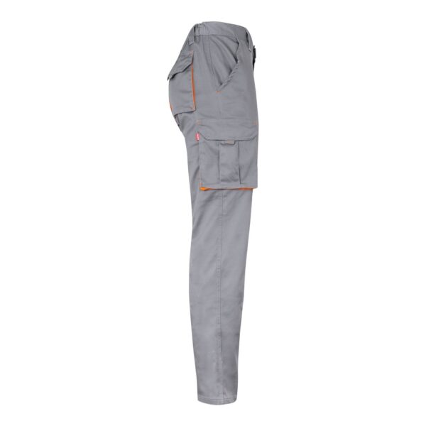 VL HYPNOS. Two-tone multi-pocket twill trousers (200g/m²), in cotton (35%) and polyester (65%)