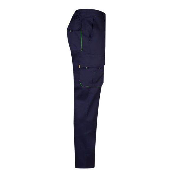 VL HYPNOS. Two-tone multi-pocket twill trousers (200g/m²), in cotton (35%) and polyester (65%)
