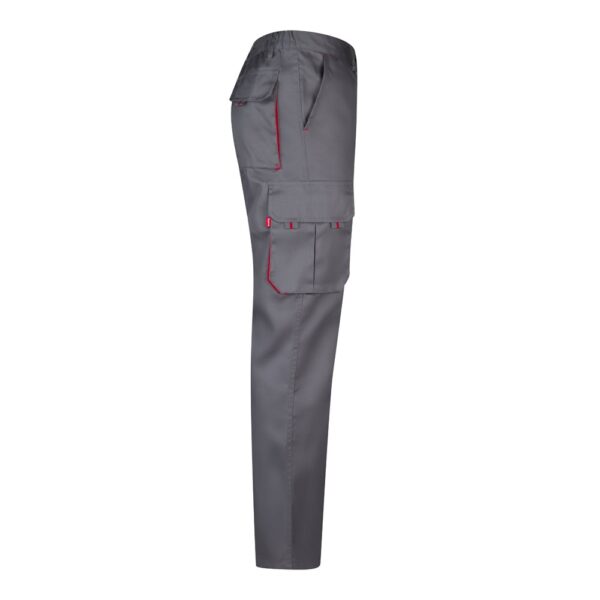 VL HYPNOS. Two-tone multi-pocket twill trousers (200g/m²), in cotton (35%) and polyester (65%)