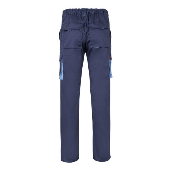 VL HYPNOS. Two-tone multi-pocket twill trousers (200g/m²), in cotton (35%) and polyester (65%)