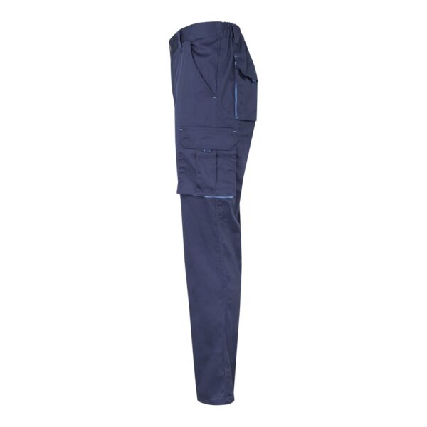 VL HYPNOS. Two-tone multi-pocket twill trousers (200g/m²), in cotton (35%) and polyester (65%)