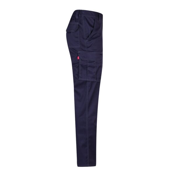 VL PAN. Multi-pocket stretch trousers (290g/m²), in cotton (46%), EME (38%) and polyester (16%)