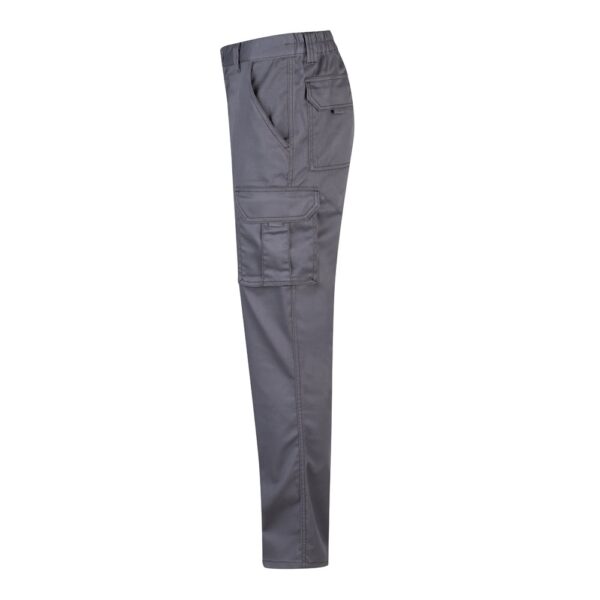 VL PAN. Multi-pocket stretch trousers (290g/m²), in cotton (46%), EME (38%) and polyester (16%)