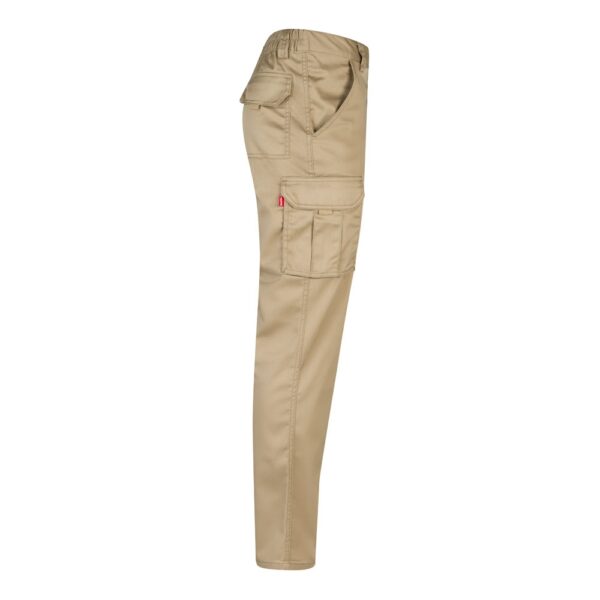 VL PAN. Multi-pocket stretch trousers (290g/m²), in cotton (46%), EME (38%) and polyester (16%)