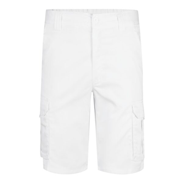 VL HEBE. Multi-pocket stretch Bermuda shorts (240g/m²), in cotton (46%), EME (38%) and polyester (16%)