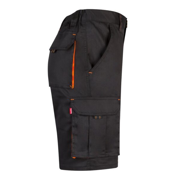 VL HEMERA. Two-tone, multi-pocket stretch Bermuda shorts (240g/m²), in cotton (46%), EME (38%) and polyester (16%)