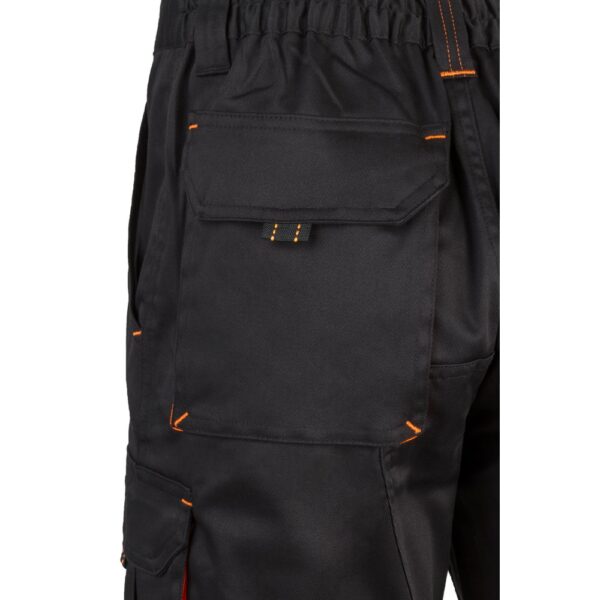 VL HEMERA. Two-tone, multi-pocket stretch Bermuda shorts (240g/m²), in cotton (46%), EME (38%) and polyester (16%)