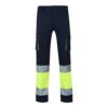 36021_204 VL ZEUS LARGE. Two-tone, multi-pocket stretch trousers (240g/m²), in cotton (46%), EME (38%) and polyester (16%)