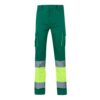 36021_209 VL ZEUS LARGE. Two-tone, multi-pocket stretch trousers (240g/m²), in cotton (46%), EME (38%) and polyester (16%)