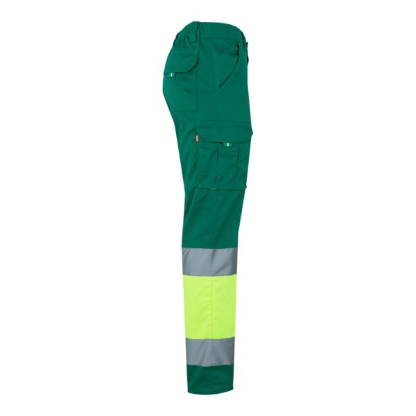 36021_209-d VL ZEUS LARGE. Two-tone, multi-pocket stretch trousers (240g/m²), in cotton (46%), EME (38%) and polyester (16%)