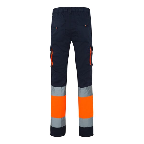 36021_214-b VL ZEUS LARGE. Two-tone, multi-pocket stretch trousers (240g/m²), in cotton (46%), EME (38%) and polyester (16%)