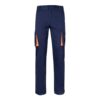 VL FIDES. Two-tone, multi-pocket stretch trousers (240g/m²), in cotton (46%), EME (38%) and polyester (16%)