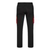VL FIDES. Two-tone, multi-pocket stretch trousers (240g/m²), in cotton (46%), EME (38%) and polyester (16%)